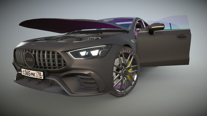 Mercedes AMG GT 63 S 3D Model