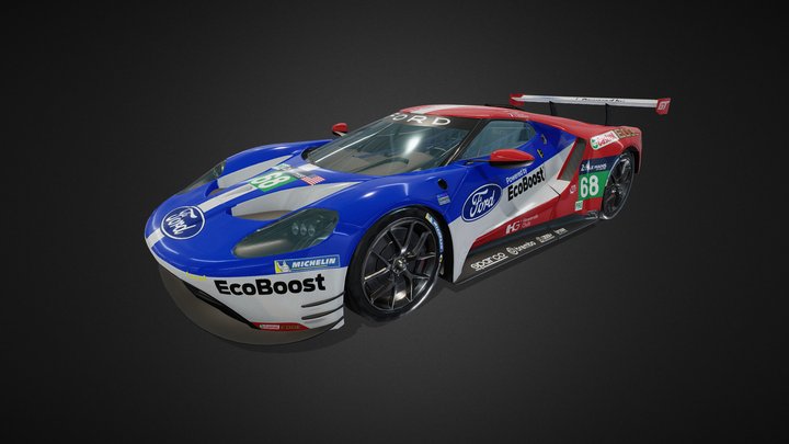 Ford GT 2016 LeMans 3D Model