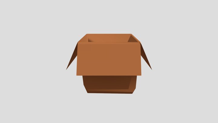 Opened Box 3D Model