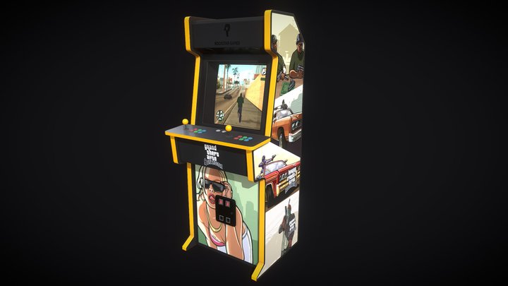 Arcade Grand Theft Auto: San Andreas (Fan Art) 3D Model