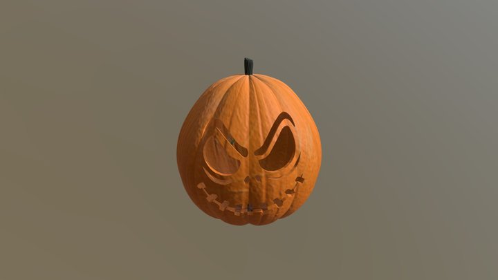 Carved Pumpkin 3D Model