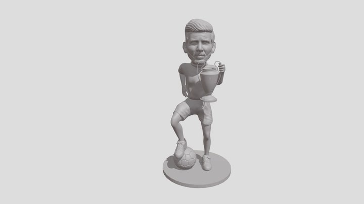 messi_STL 3D Model