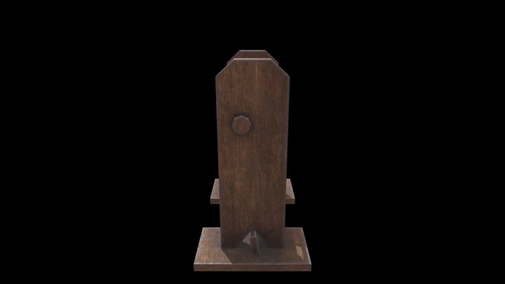 Medieval tool shelf 3D Model