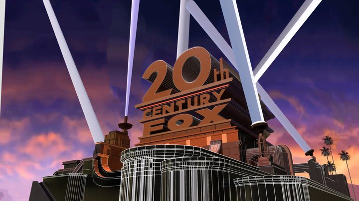 20th Century Fox logo 2009 Prototype 3D Model