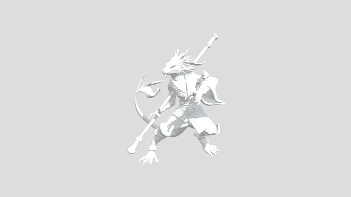 Dragon Monk with Rabbit