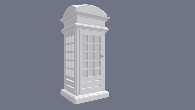 Telephone kiosk 3D Model
