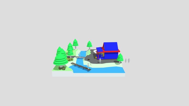 Forest Loner - Update diorama and house 3D Model
