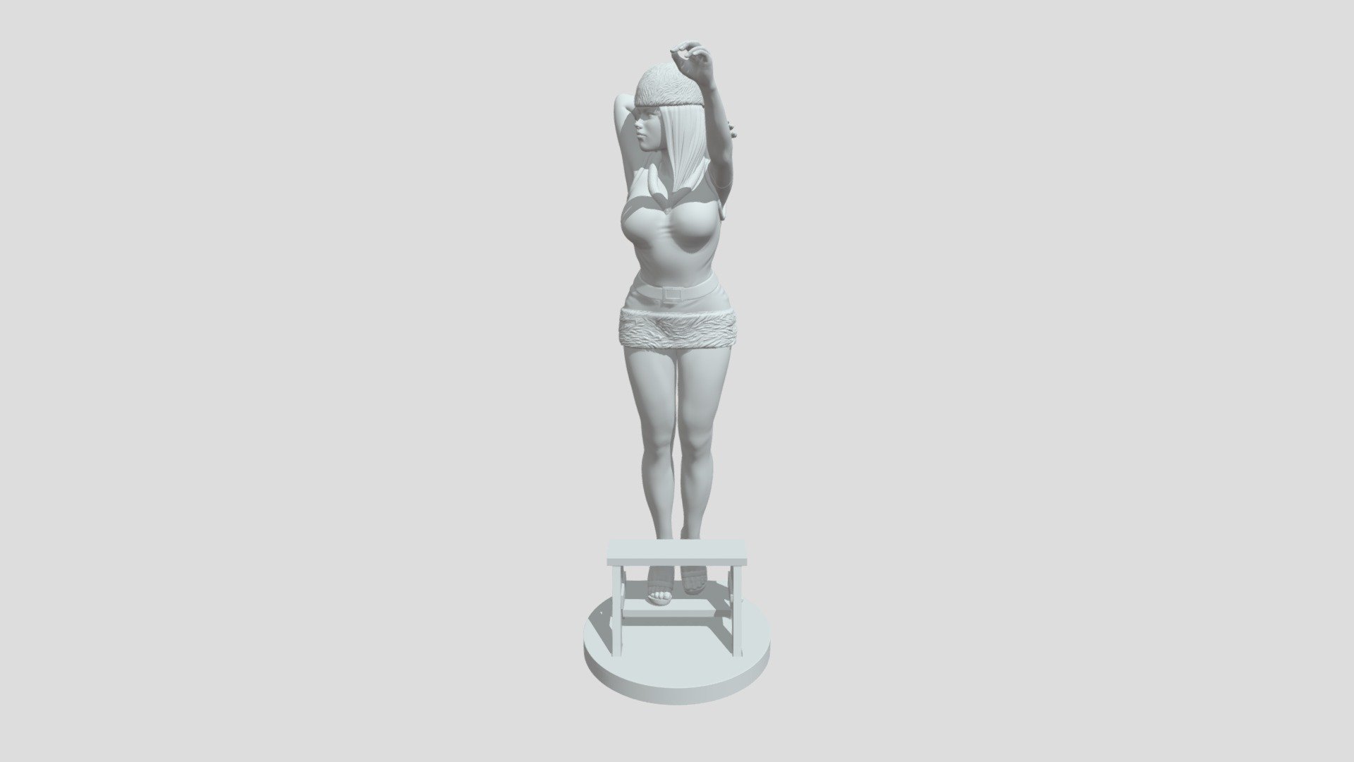 SANTA GIRL high poly