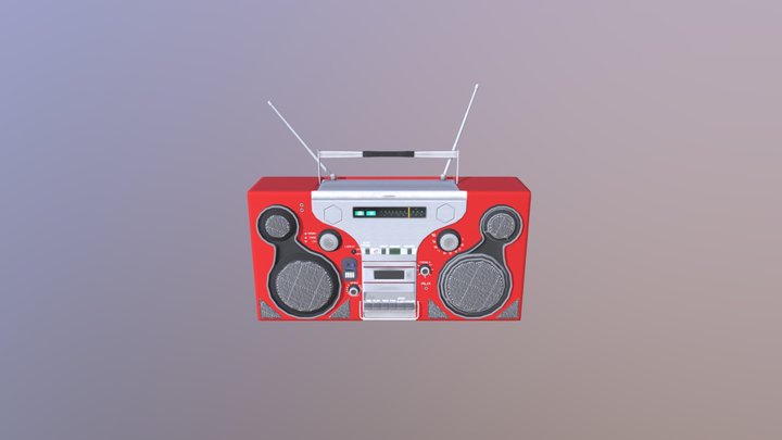 Boombox 3D Model