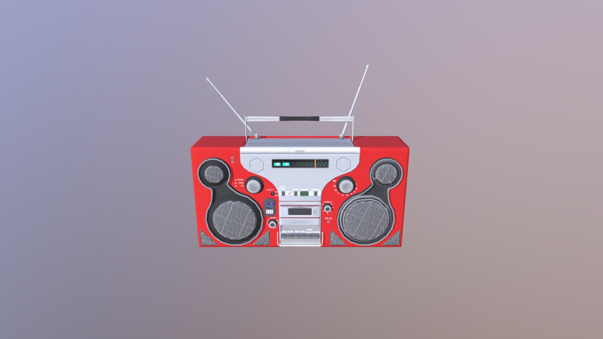 Boombox 3D model by brett1234 [805c9b7] Sketchfab