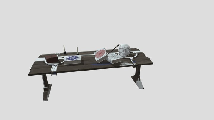 August Table V2 3D Model