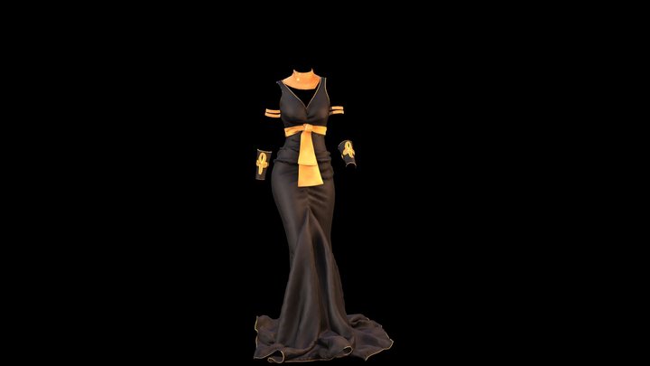 egyptian dress 3D Model