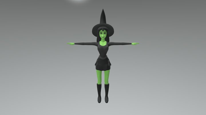 Witch 3D Model