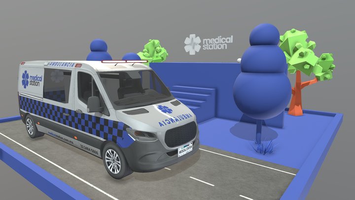 MedicalStation - Still - Escenario 3D Model