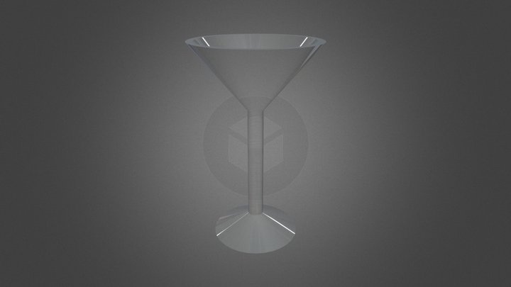 Martini Glass 3D Model