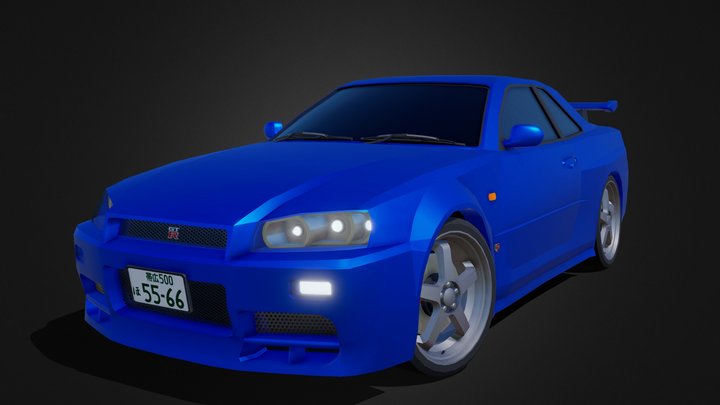 Nissan Skyline GT-R R34 3D Model