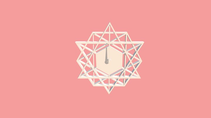Modern Clock 3D Model