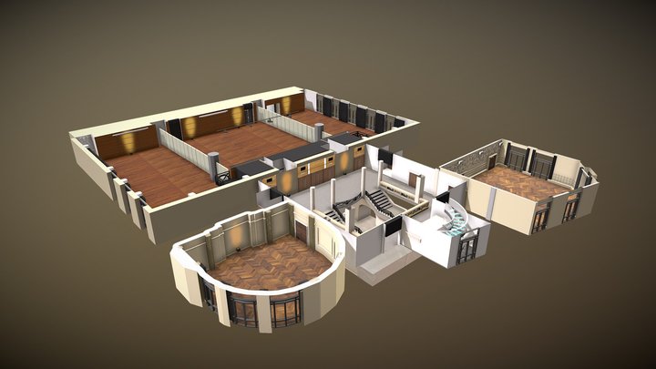 R+3_Espace Maubert_Maison de la Mutualité 3D Model