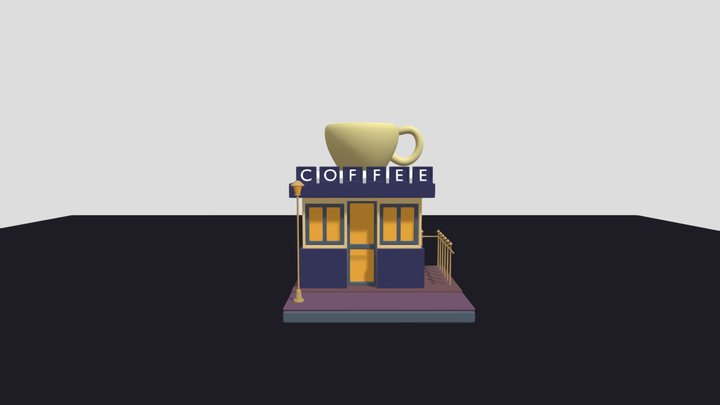 Coffee Shop 3D Model