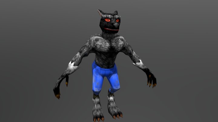 Slappy Hand Werewolf 3D Model