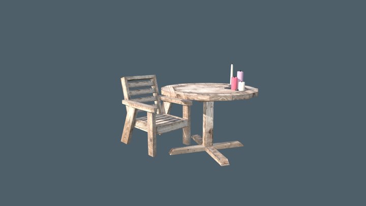 By the Ocean - 3 Simple Props 3D Model