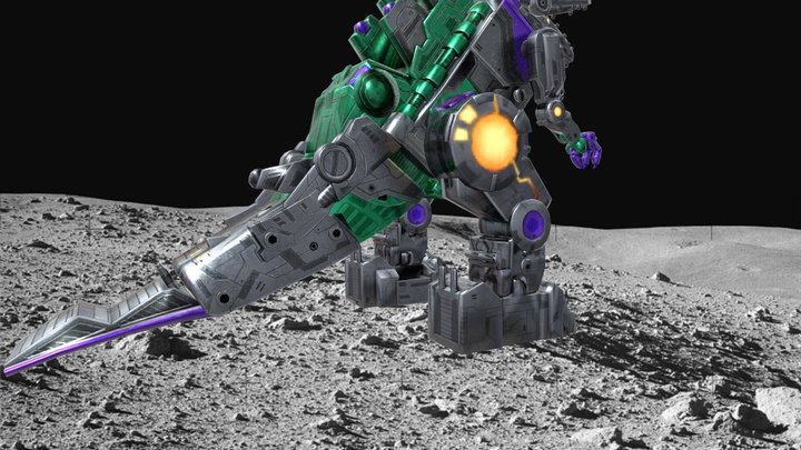 Transformers EWs Trypticon paint non-retopologhy 3D Model