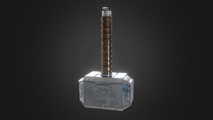 Mjolnir-Thor Hammer 3D Model