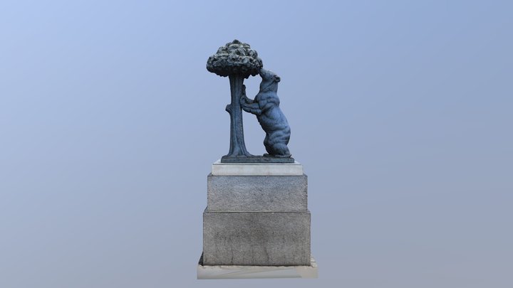 Escultura Oso y el madroño Plaza del Sol Madrid 3D Model