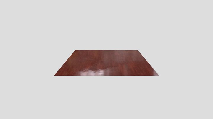 Lacquered Mahogany Wood Texture 3D Model