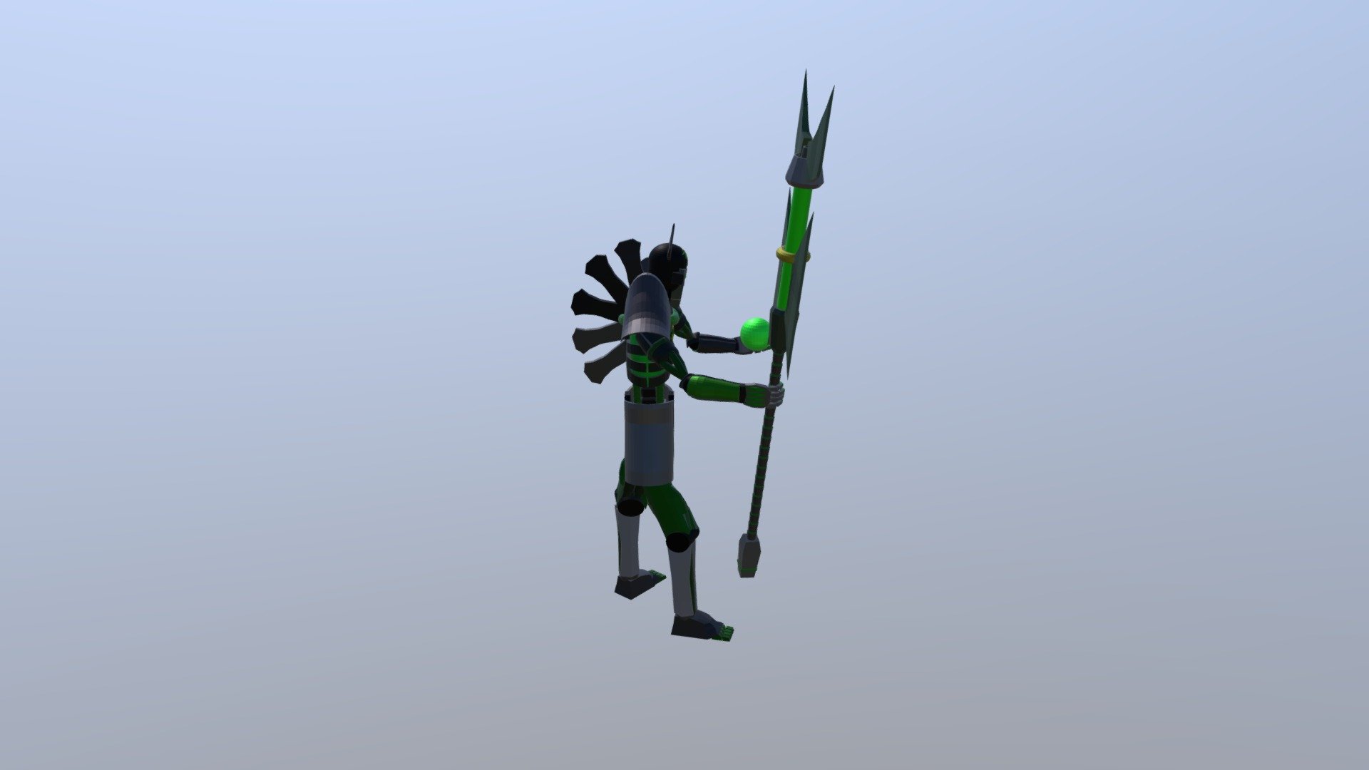Necron Lord (low-poly)