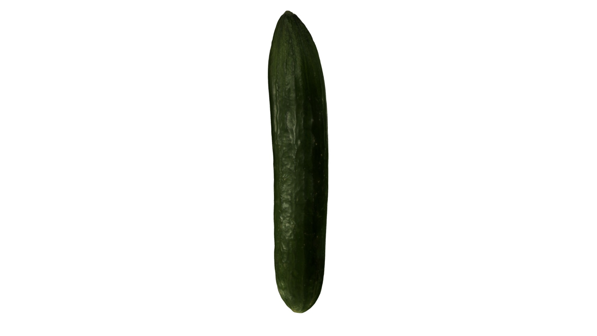 3D model Cucumber scan 3D - This is a 3D model of the Cucumber scan 3D. The 3D model is about a green and black vegetable.