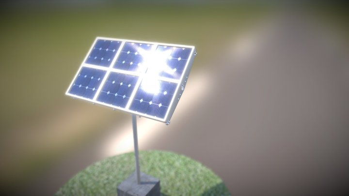 Solarpanel Animation 3D Model