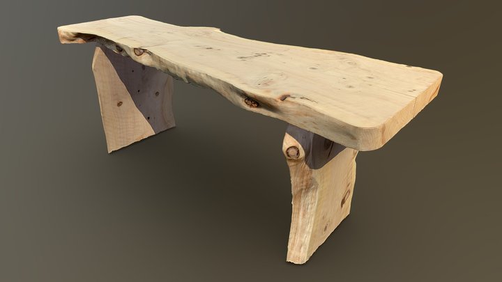 Microcarpa Slab Table 3D Model