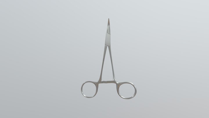 PINÇA HALSTEAD MOSQUITO CURVA 12CM 0225 3D Model