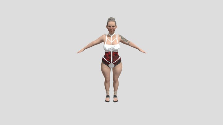 Nova: Game-Ready Rigged Female Character 3D Model