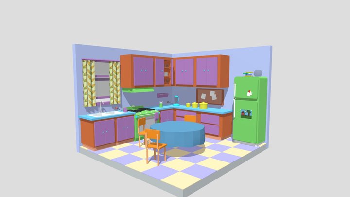 Simpsons Kitchen 3D Model
