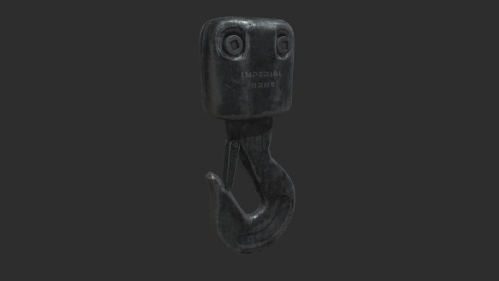 Clevis Hook / Shackle Study - High to Med Poly 3D Model