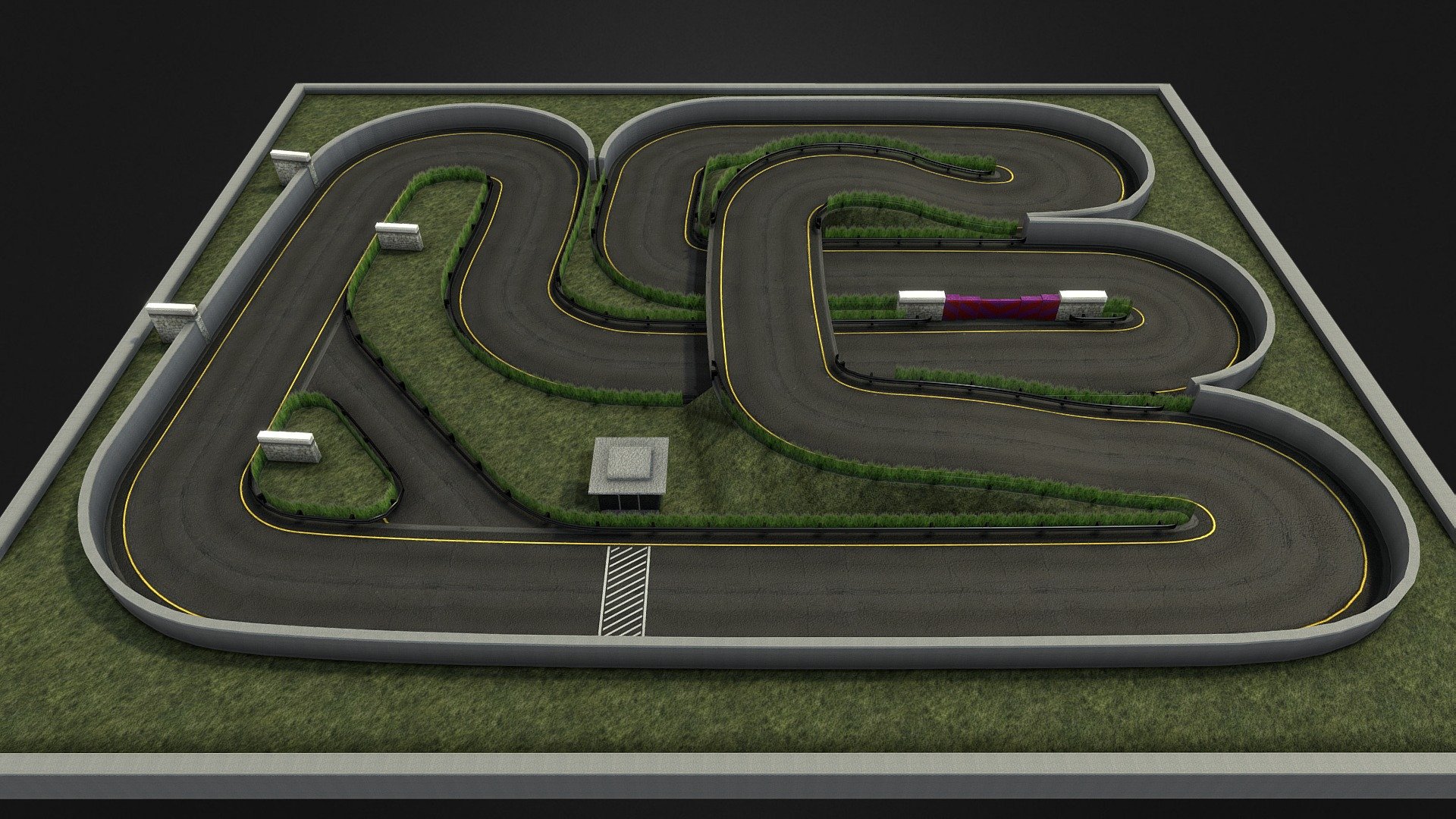 Mini Race Circuit (Super Sprint) Classic Game - Buy Royalty Free 3D model  by Aaron3D (@Aarontresde) [806fdbf]