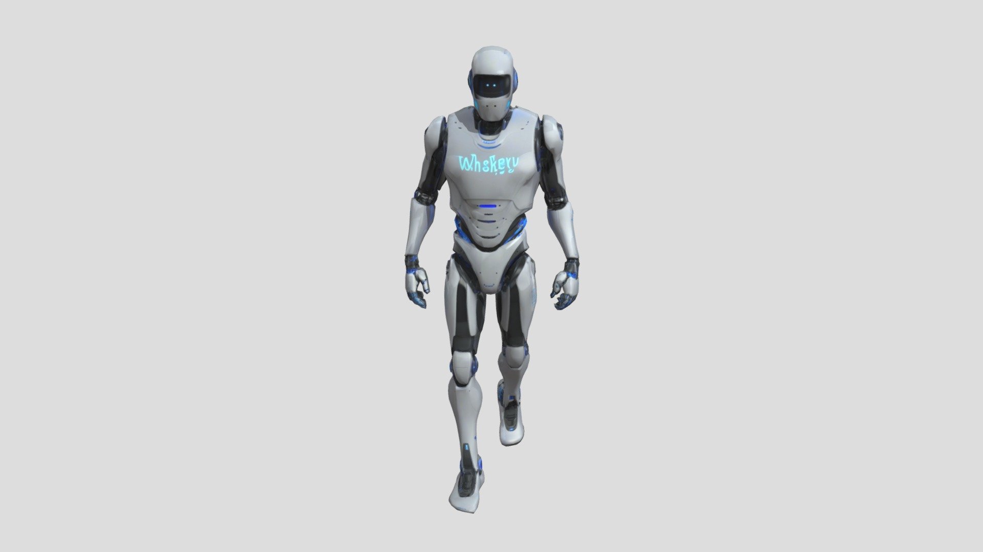 A 3D humanoid AI robot - 3D model by r7rewards [80707e5] - Sketchfab