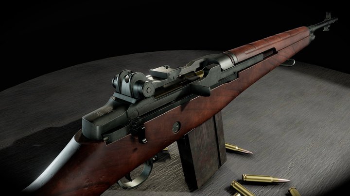 M14 Battle Rifle 3D Model