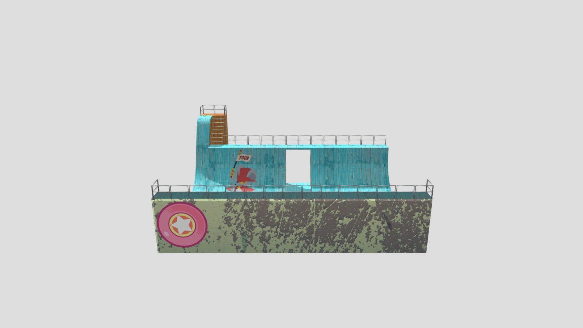 UV halfpipe