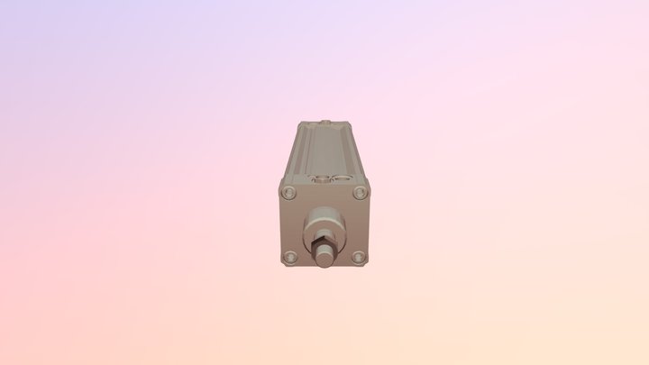 CVAS6V100x300x-PB15-DB15 Closed- Retract 3D Model