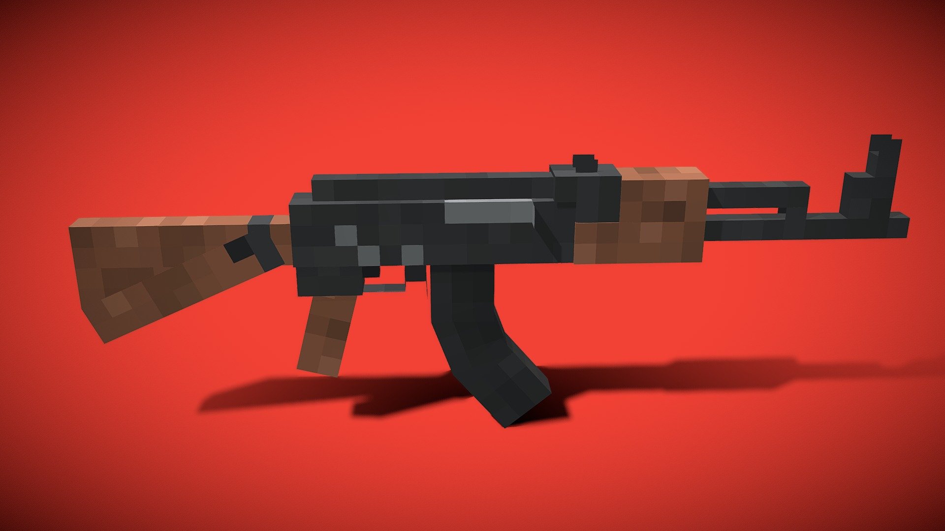 AK-47 - Minecraft - 3D model by Gabriel Aplok (@GabrielAplok) [80742cc]