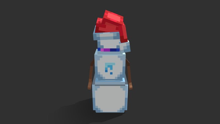 Snowman shopkeeper NPC 3D Model