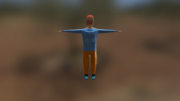 low poly character 3D Model