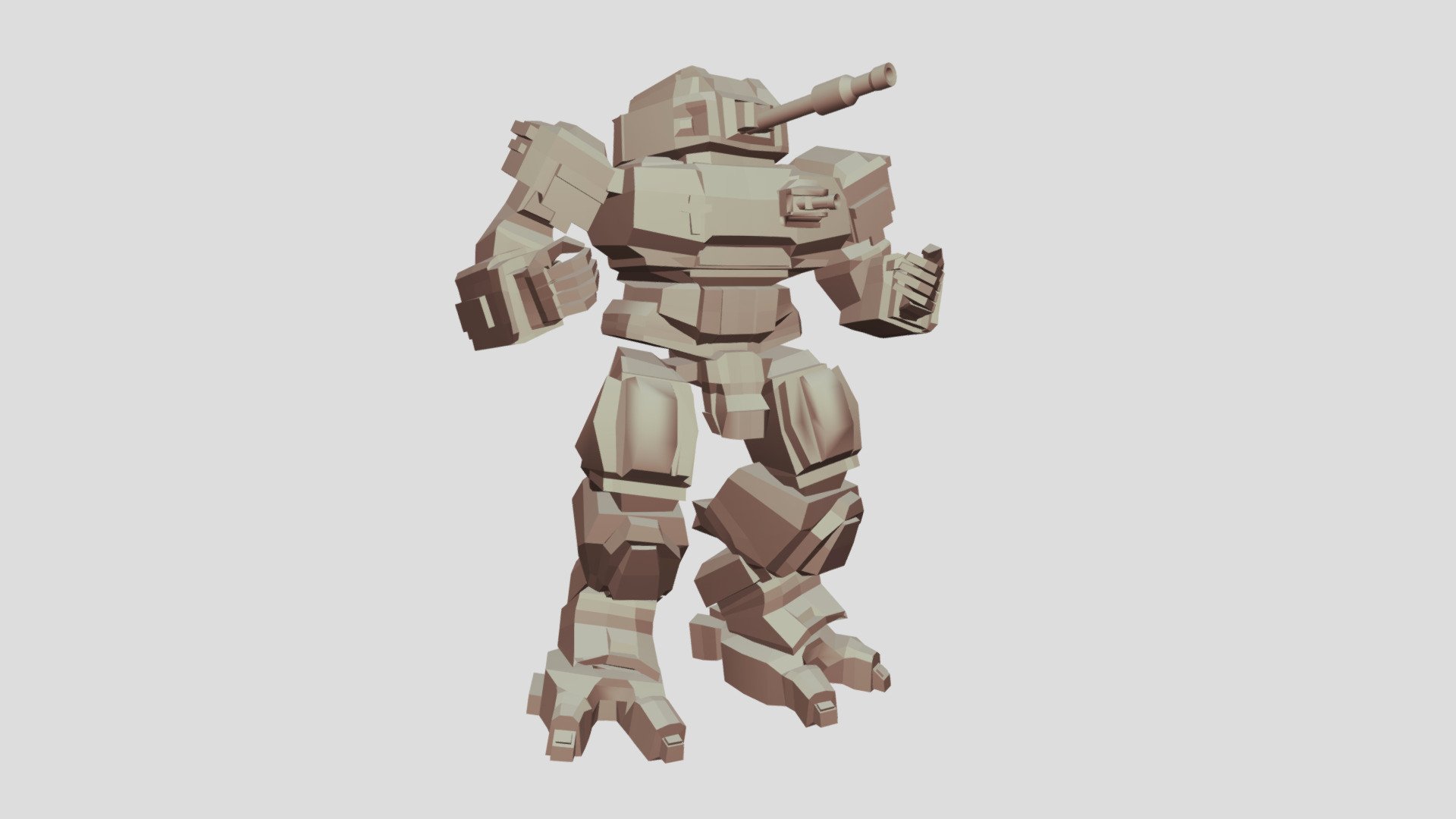 Tank Head Mech - 3D model by TECKNO [8075feb] - Sketchfab