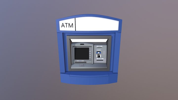 ATM / Distributeur de Banque 3D Model