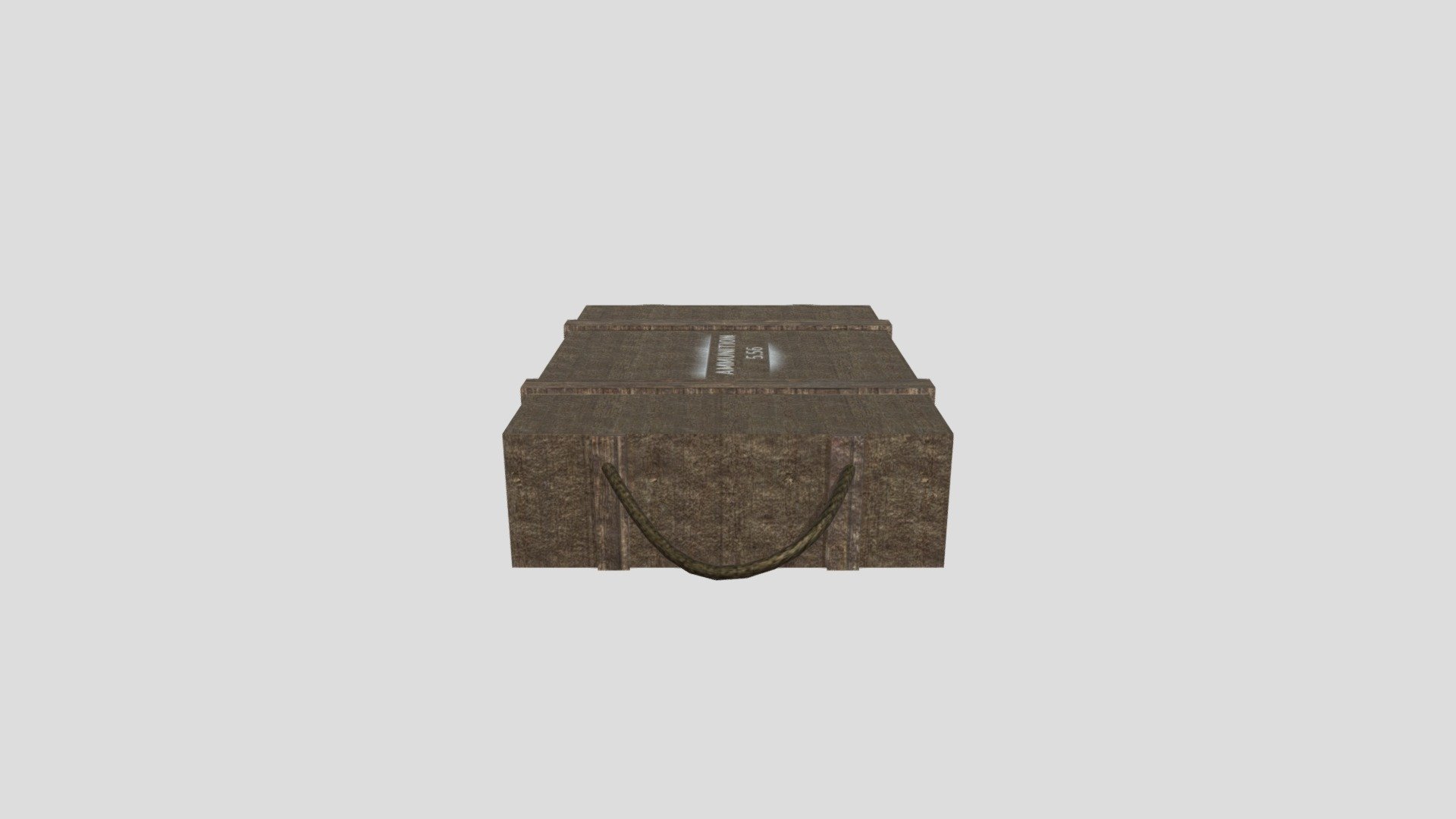 Wooden ammunition box
