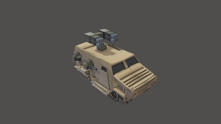 TurretCarMod 3D Model