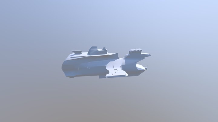 Utopian Spaceship 3D Model